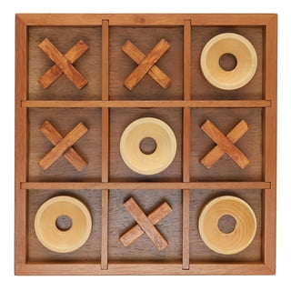 Studio Mercantile Premium Solid Wood Tic-tac-toe Board Game - Macy's