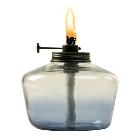 TIKI® Brand 6.25-inch Adjustable Flame Penta Glass Votive Watercolor Blue