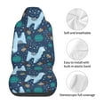 thumbnail image 5 of Xecao Alpaca Astronaut in Space Print Car Seat Cover in That Fits Most Cars, Vans, SUVs, and Trucks., 5 of 7