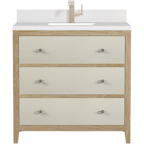 James Martin Vanities D604-V36-1Wz Celeste 36" Single Basin Wood Vanity Set - Sunwashed