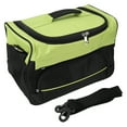 thumbnail image 1 of Salon Hair Tools Bag, Multifunction Green Scissors Comb Holder Large Compartment Hairdressing Tools Bag With Shoulder Strap For Outdoor, 1 of 8