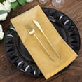 thumbnail image 2 of Balsa Circle 10 Gold Decorative 23" x 23" Sheer Organza Dinner Table Napkins Party Decorations, 2 of 8