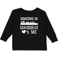 thumbnail image 3 of Inktastic San Diego Someone Loves Me Skyline Boys or Girls Long Sleeve Toddler T-Shirt, 3 of 5