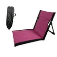 thumbnail image 3 of DYNWAVECA Chaise de Sol avec Support Dorsal Chaise Longue de Plage avec Sac de Rangement Chaise de Sable Sièges de Plage pour Concerts de Jardin Randonnée Pitaya Couleur39x40x38, 3 of 10