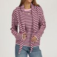 thumbnail image 6 of JUUNthy Womens Sweater with Matching Shawl, Long Sleeve Crewneck Soft Knitted Casual Pullover Sweater Tops Beige S, 6 of 14