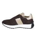 thumbnail image 3 of Diba True Women's Know It All Leather & Suede Lace-Up Sneaker (DarkBrown/Gold, 9), 3 of 5