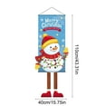 thumbnail image 3 of Meggemo Christmas Hanging Cloth Banner Party Decor Creative Cartoon Printed Backdrop Reusable Multicolor Winter Holiday Decor for Indoor Outdoor Home, 3 of 6