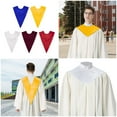 thumbnail image 2 of Academic Honoring Stole Adjustable Satined Fabric V Cut Design Collar for Graduation Seminars with Adult Child Sizes, 2 of 8