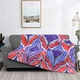 thumbnail image 5 of Horizontal Flannel Blanket Is Light Warm Soft Anti-Pilling Anti-Wrinkle Anti-Allergy And No Hair Loss For Bed And Sofa Camping Travel Palevioletred Moroccan Trellis Hand-Drawn Sketch_1, 5 of 8