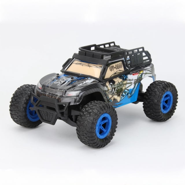 EQWLJWE Remote Control Car, 1:16 Scale High Speed 18 Km/h All Terrains Electric Toy Off Road Long Control Distance