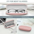 thumbnail image 4 of Fintie Hard Shell Eyeglasses Case, Portable Protective Glasses Cover Eyeglass Holder Box with Cleaning Cloth for Men Women (Rose Gold), 4 of 14