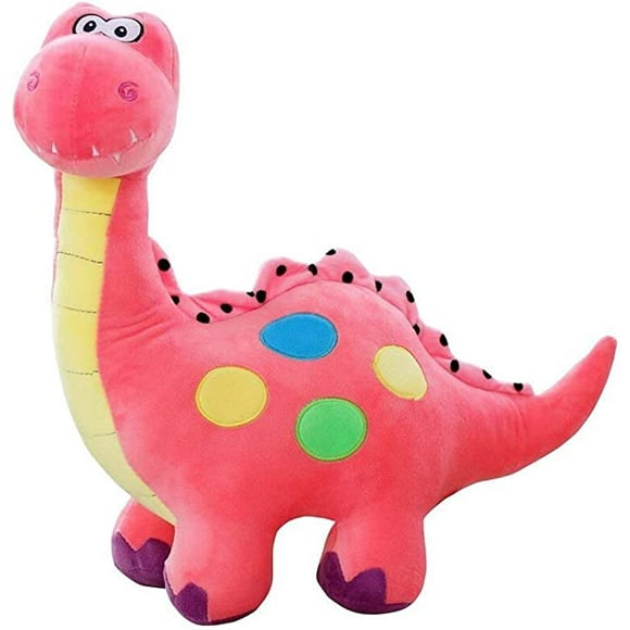 14" Pink Stuffed Dinosaur Plush Toy, Plush Dinosaur Stuffed Animal, Dinosaur Toy