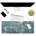 thumbnail image 3 of Thin Extended Gaming Mouse Pad （31.5 * 11.8 * 0.08 inch） with Stitched Edges Large Mousepad Long XXL Keyboard and Mouse pad Desk Mat for Gaming Office & Home - Almond Blossom, 3 of 5