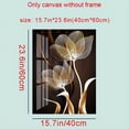 thumbnail image 3 of Modern Abstract Black Golden Flower Luxury Wall Art Canvas Painting Art, 3pcs , For Living Room Cuadros Decor, No Frame, 15.7*23.6in/40cm*60cm, 3 of 4