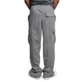 thumbnail image 3 of Fabrcox Mens Grey Cargo Pants Drawstring Elastic Waist Cargo Sweatpants with Pockets Casual Lightweight Fall Spring Joggers Light Gray XL, 3 of 4
