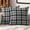 Black and White, variant on Halloween Plaid Pillow Covers Scottish Tartan 20x20 Black and White
