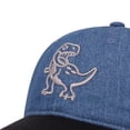 thumbnail image 7 of newwalpole Kids Dinosaur Embroidery Baseball Cap, Adjustable Snapback Washed Distressed Vintage Retro Cotton Sun Hat Blue for Size One Size, 7 of 7