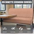 thumbnail image 4 of Aplkyhs Beige RV Dinette Cushion Covers Comfortable RV Accessories for Inside Loveseat Sofa Chair Cover Furniture Protection Washable Sofa Covers for 2 Cushion Couch, 4 of 7