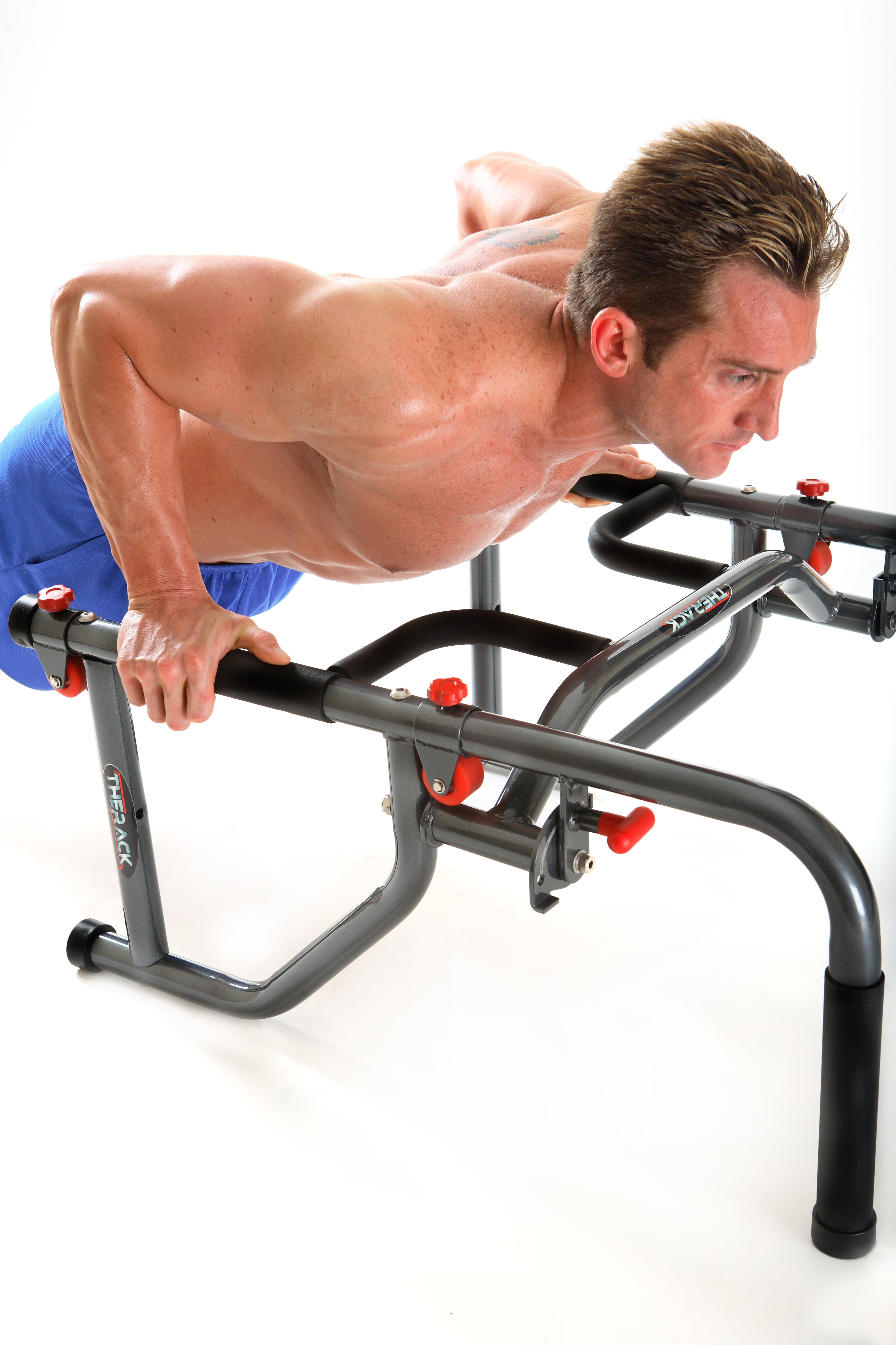 Prosourcefit Dip Stand Station Body Press Bar with Safety 