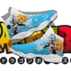 thumbnail image 1 of CUSTOM Super Blue Sport Sneakers RARE Basketball Anime Shoes, 1 of 4
