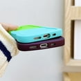 thumbnail image 6 of Compatible with iPhone 13 Case 6.1" 2021, Cute Kawaii Curly Wave Frame Shape Soft TPU Shockproof Protective Phone Cover for Women Girls, Blue/Red, 6 of 16