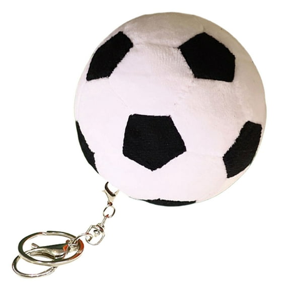 Aellinatey Plush Football/Basketball Charm Keychains Women Keyring Backpack Pendant
