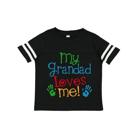 

Inktastic My Grandad Loves Me Outfit Gift Toddler Boy or Toddler Girl T-Shirt