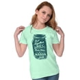 thumbnail image 3 of Together Like Moonshine and Mason Jar Women's T Shirt Ladies Tee Brisco Brands 2X, 3 of 6