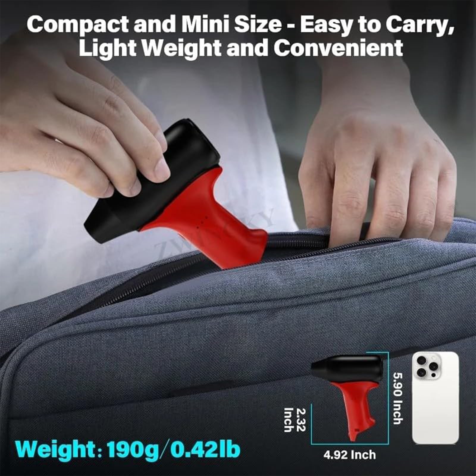 Handheld Cordless Blower 3 Speed Changeable 130000RPM High Speed Portable Electric Air Dusters For Home Office Car Cleaning