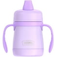 thumbnail image 1 of Thermos Kids Vacuum Insulated Stainless Steel 7 oz Sippy Cup with Handles, Lavender, 1 of 3