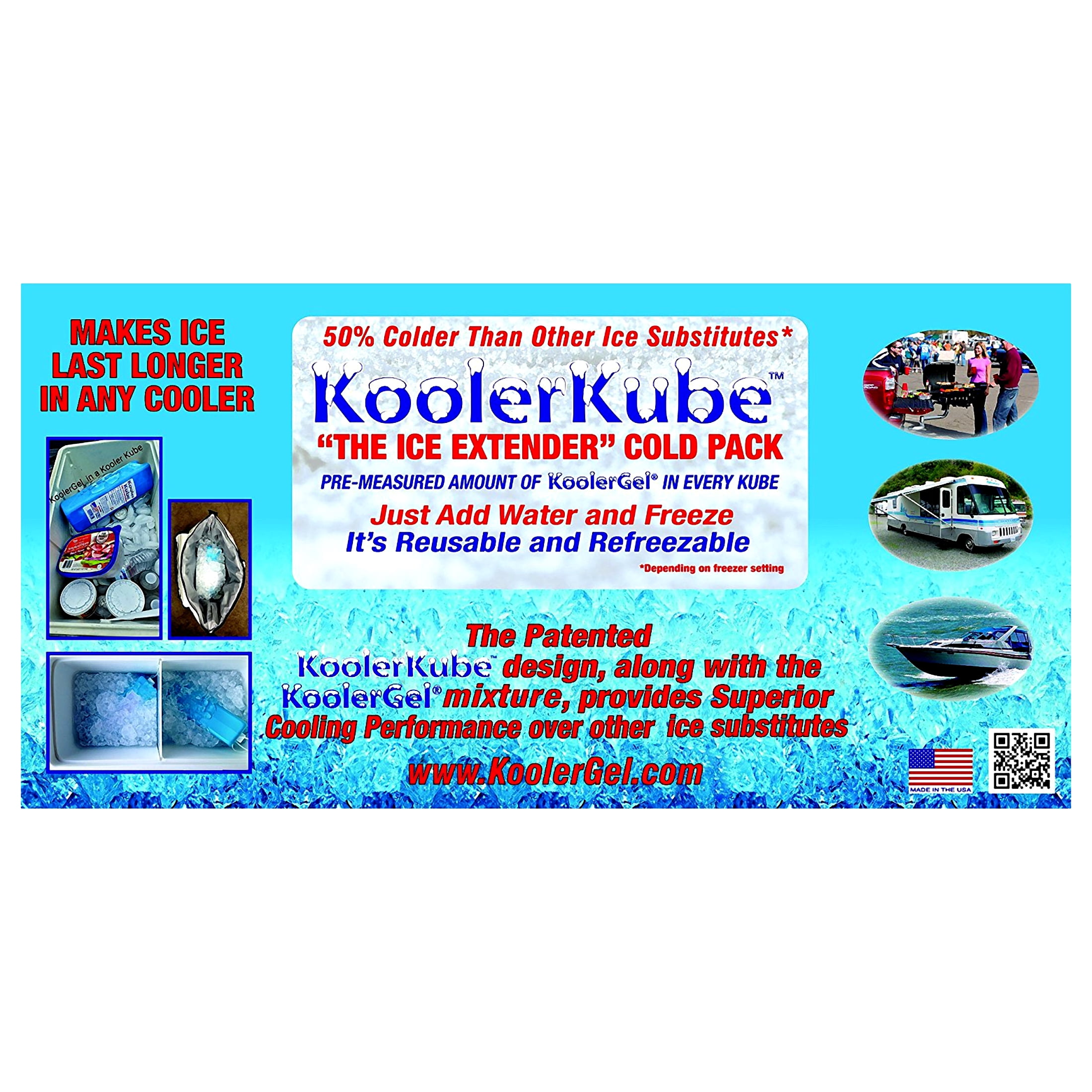 Trophy Bag Kooler KoolerGel Reusable Ice Extender for Coolers