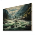 thumbnail image 2 of Designart "Reflecting on the River I" Lakes & Rivers Print on Natural Pine Wood, 2 of 5