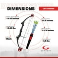 thumbnail image 4 of Genesis Original Archery Compound Bow and Arrow Set, Draw Hand-Left, Black, 4 of 13