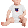 thumbnail image 2 of I'm Proof Mommy Can't Resist Malaysian Guys Cute Baby Romper Bodysuit For Boy Girl (White, 3-6 Months), 2 of 5
