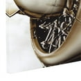 thumbnail image 2 of Gallery Wrapped Canvas Wall Art with Sepia Toned Airplane Print Brown, 2 of 3