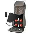 thumbnail image 1 of Gymax Massage Chair Pad Heat Vibration Back Massage w/ Removable Neck Pillow Back Flap, 1 of 10
