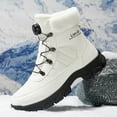 thumbnail image 4 of White Men'S Warm Snow Boots High-Top Style Comfortable For Winter Wear Trendy Design Durable And Insulated, 4 of 5
