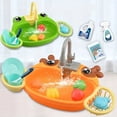 thumbnail image 2 of Casa de juegos Simulación de dibujos animados Cocina Lavavajillas Mesa Grifo eléctrico Ciclo de agua Interacción entre padres e hijos Juguetes para niños, 2 of 5