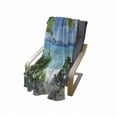 thumbnail image 4 of Tropical Soft Flannel Fleece Blanket, Idyllic Tranquil Ocean View Holiday Vacation Resort Beach Plants Seaside, Cozy Plush for Indoor and Outdoor Use, 50" x 70", Green Aqua Coconut, by Ambesonne, 4 of 6