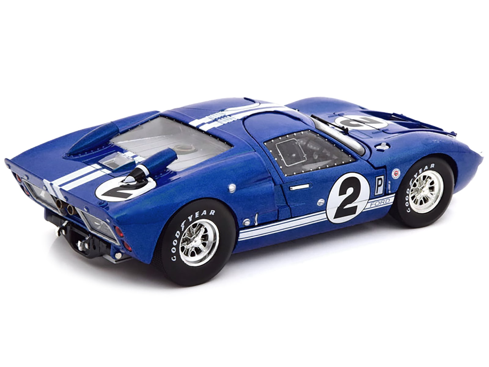 1966 Ford GT40 Mark II #2 Blue 12 Hours of Sebring 1/18 Diecast