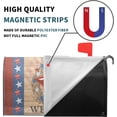 thumbnail image 4 of 4th of July Patriotic Star Mailbox Covers Magnetic Large Size 21"X25.5" American Flag Mailbox Cover Memorial Day Red White Blue Decorative Magnetic Mailbox Covers Letter Box Cover Wrap for Outside, 4 of 6