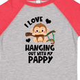thumbnail image 4 of Inktastic Monkey I Love Hanging out with My Pappy Boys or Girls Toddler T-Shirt, 4 of 5