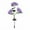 Purple, variant on Household Imitation Clearance! Solar Powered Three Headed Embroidered Ball Simulation Flower Lamp For Outdoor Courtyard Decoration Floor Lamp Outdoor Indoor Garden Home Decoration