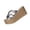 Silver, variant on Women Metallic Croc-Embossed Espadrille Wedge Slides Slip On Comfortable Footwear For Beach Travel Daily Casual Outdoor Activities