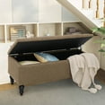 thumbnail image 2 of Abble 38" Fabric Upholstered Tufted Storage Bench, 2 of 6