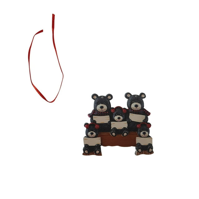 Ounissouiy Colgante de árbol de Navidad para el hogar, decoración colgante de Navidad interesante para el hogar, colgantes de osos con diseño Kits de decoración para fiestas