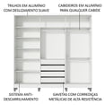 thumbnail image 5 of Ropero Closet Madesa 3 Puertas 2 Espejos con Pies BM 01, 5 of 5