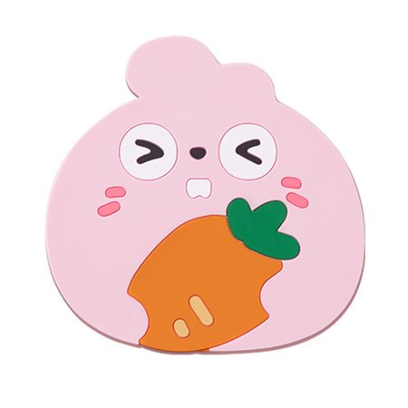 

JFY 2Pcs Placemat Heat Insulation Reliable Silicone Comfortable Touch Cartoon Table Mat Household Supplies