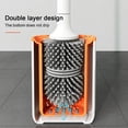 thumbnail image 6 of Vikakiooze 2023 Promotion on sale, Silicone Toilet Brush With Holder, Bathroom Toilet Brush Holder Set, Silicone Toilet Cleng Brush For Deep-Cleng, 6 of 8