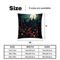 thumbnail image 5 of Halloween Cemetery Luxurious Velvet Bed Pillow Inserts with Unique Patterns - Set of 2, 16x16, 18x18, 20x20 Inches - Ideal for Throw Pillow Covers and Home Decor, 5 of 6